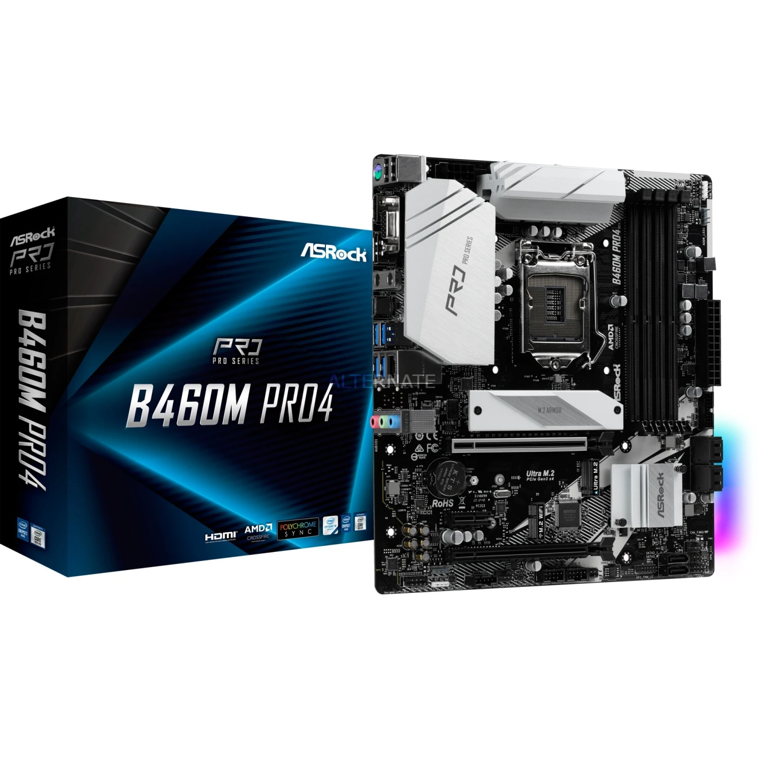 Sockel 1200 ASRock B460M PRO4, Mainboard 1 Sockel 1200 ASRock B460M PRO4, Mainboard