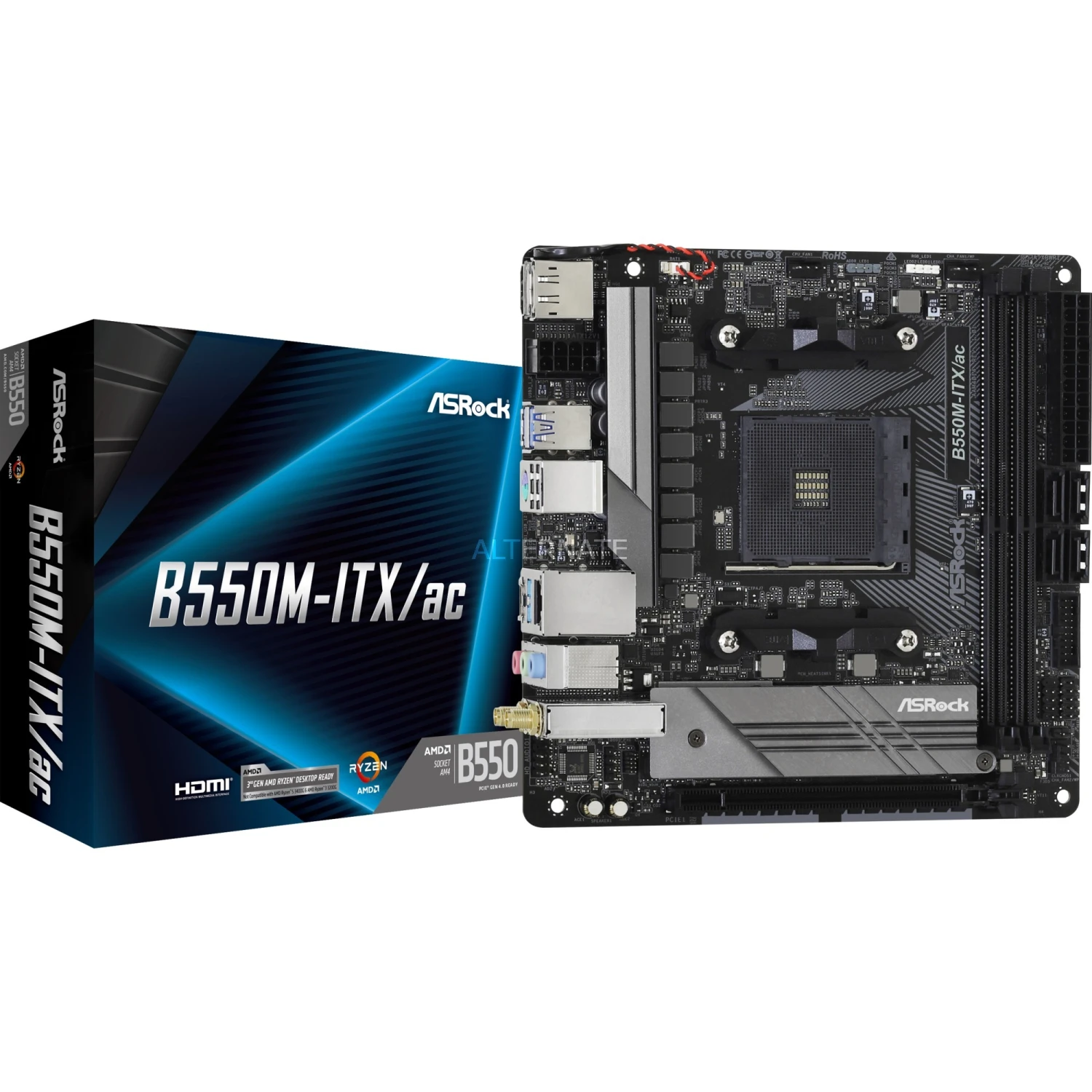 Mini-ITX Mainboards ASRock B550M-ITX/ac, Mainboard 1 Mini-ITX Mainboards ASRock B550M-ITX/ac, Mainboard