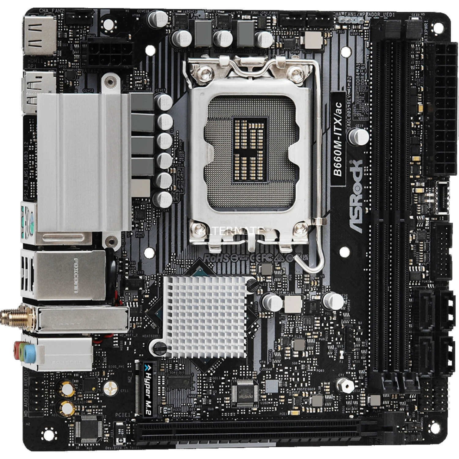 Mini-ITX Mainboards ASRock B660M-ITX/AC, Mainboard 4 Mini-ITX Mainboards ASRock B660M-ITX/AC, Mainboard – Bild 4