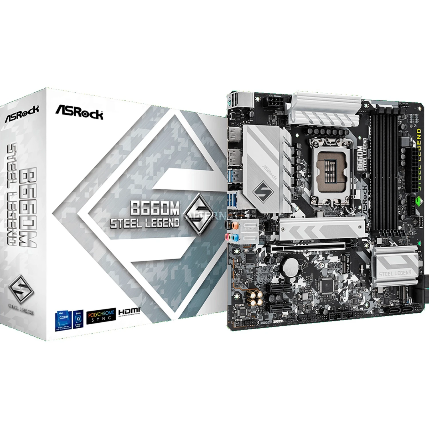 Sockel 1700 ASRock B660M Steel Legend, Mainboard 1 Sockel 1700 ASRock B660M Steel Legend, Mainboard