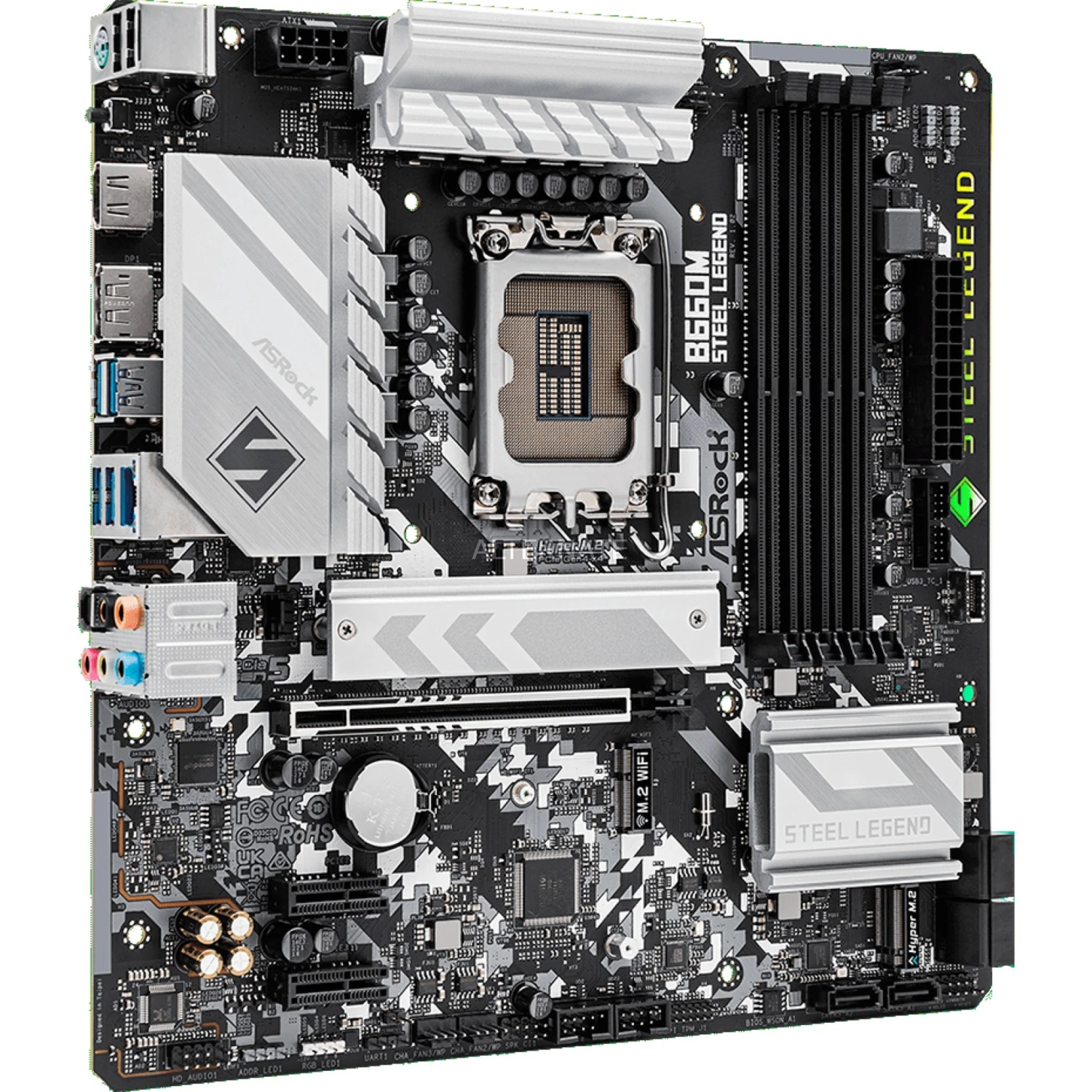 Sockel 1700 ASRock B660M Steel Legend, Mainboard 4 Sockel 1700 ASRock B660M Steel Legend, Mainboard – Bild 4