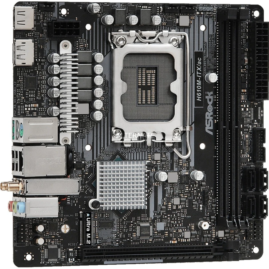 Mini-ITX Mainboards ASRock H610M-ITX/AC, Mainboard 3 Mini-ITX Mainboards ASRock H610M-ITX/AC, Mainboard – Bild 3