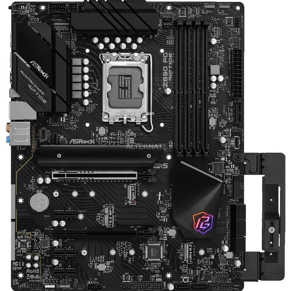Sockel 1700 ASRock Z690 PG Riptide, Mainboard 2 Sockel 1700 ASRock Z690 PG Riptide, Mainboard – Bild 2
