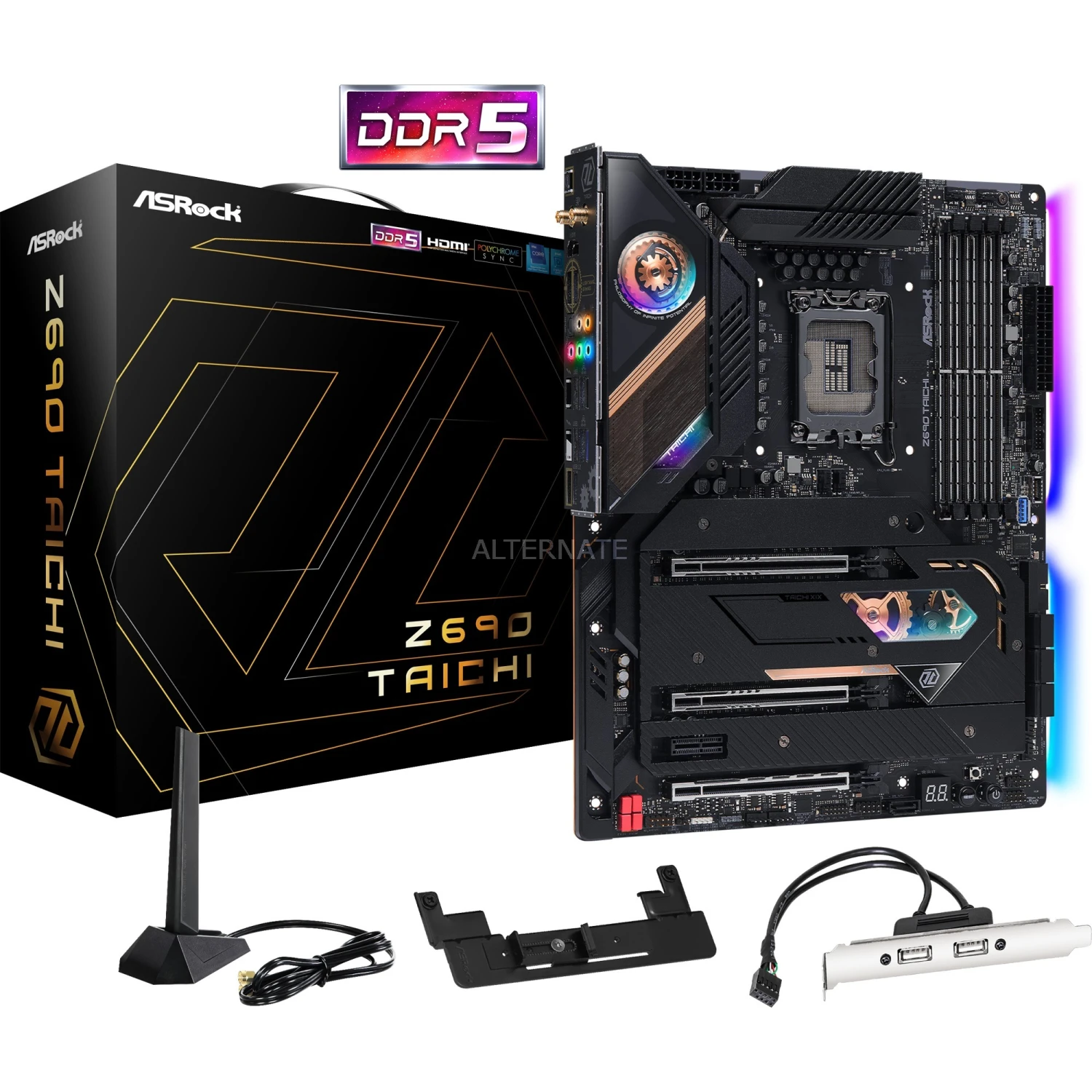Sockel 1700 ASRock Z690 Taichi, Mainboard 1 Sockel 1700 ASRock Z690 Taichi, Mainboard