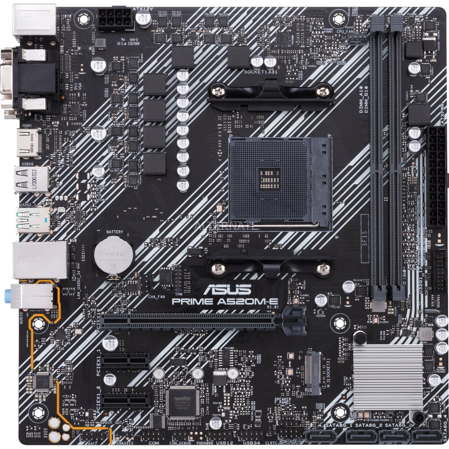 Sockel AM4 ASUS PRIME A520M-E, Mainboard 3 Sockel AM4 ASUS PRIME A520M-E, Mainboard – Bild 3