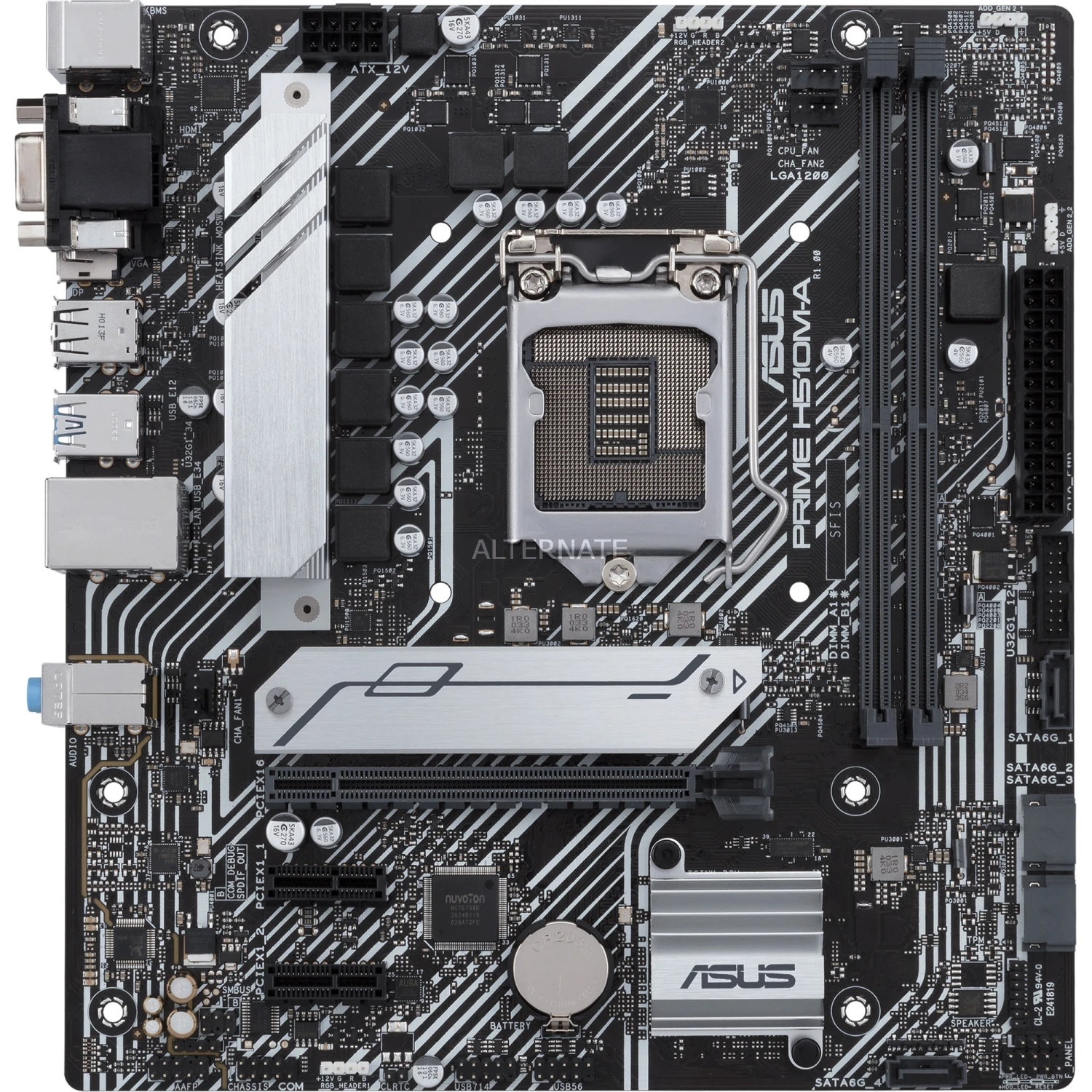 Sockel 1200 ASUS PRIME H510M-A, Mainboard 4 Sockel 1200 ASUS PRIME H510M-A, Mainboard – Bild 4
