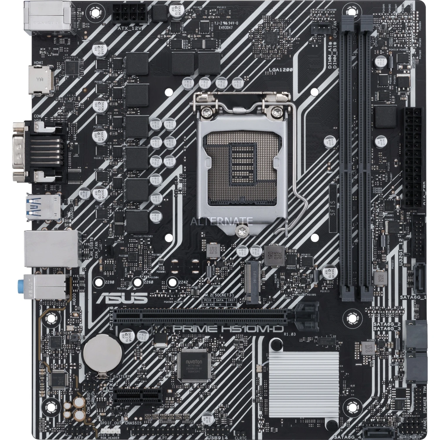Sockel 1200 ASUS PRIME H510M-D, Mainboard 5 Sockel 1200 ASUS PRIME H510M-D, Mainboard – Bild 5