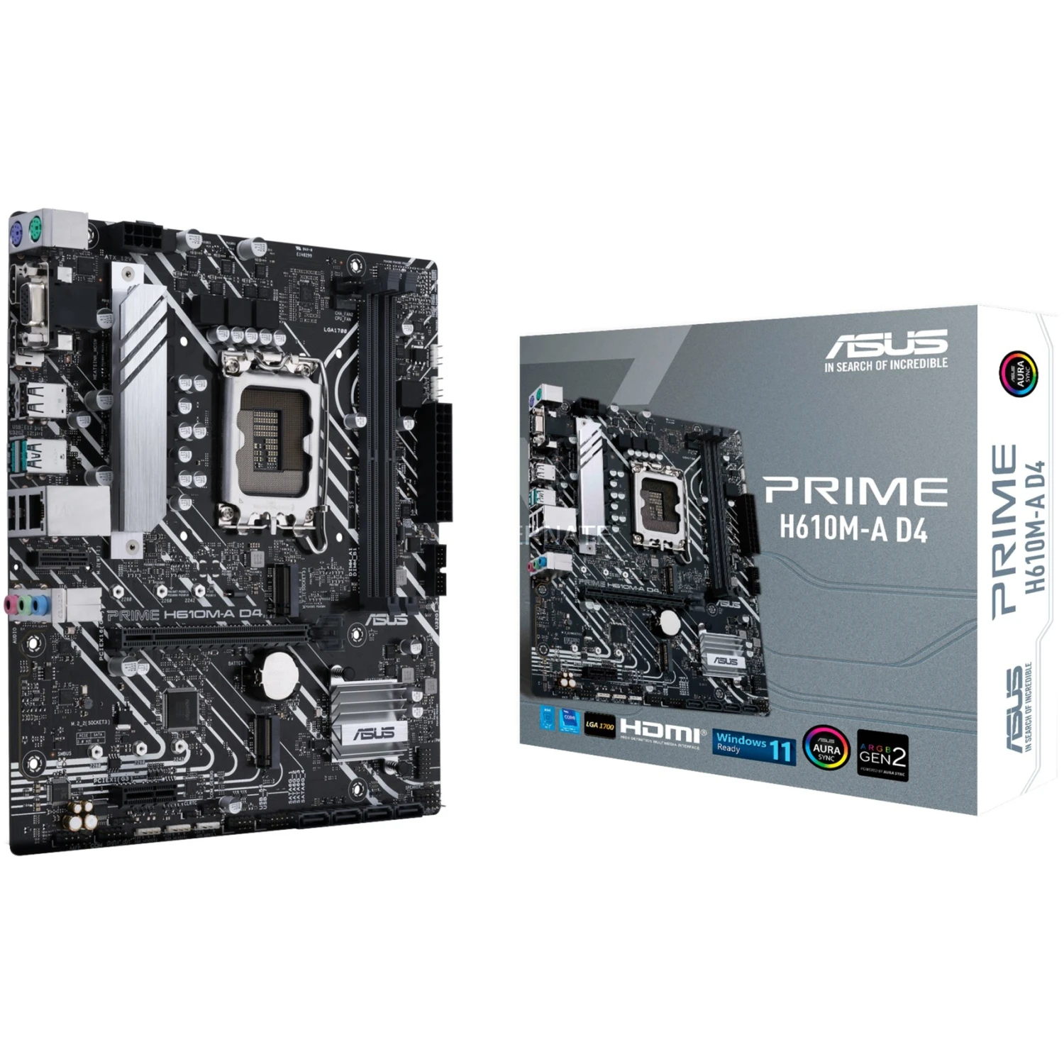 Sockel 1700 ASUS PRIME H610M-A D4, Mainboard 1 Sockel 1700 ASUS PRIME H610M-A D4, Mainboard