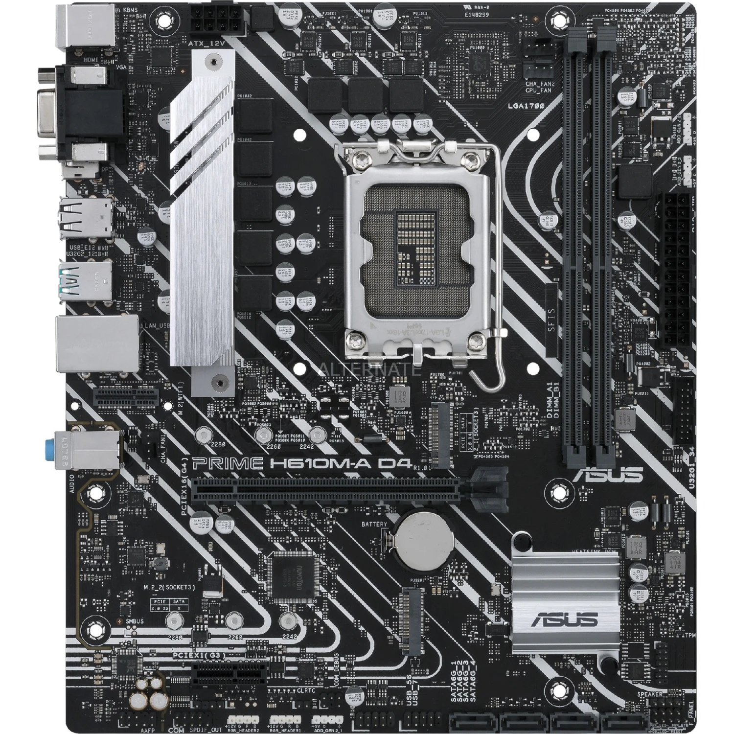 Sockel 1700 ASUS PRIME H610M-A D4, Mainboard 2 Sockel 1700 ASUS PRIME H610M-A D4, Mainboard – Bild 2
