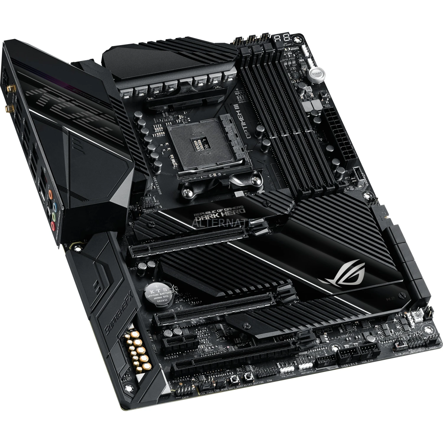 Sockel AM4 ASUS ROG CROSSHAIR VIII DARK HERO, Mainboard 5 Sockel AM4 ASUS ROG CROSSHAIR VIII DARK HERO, Mainboard – Bild 5