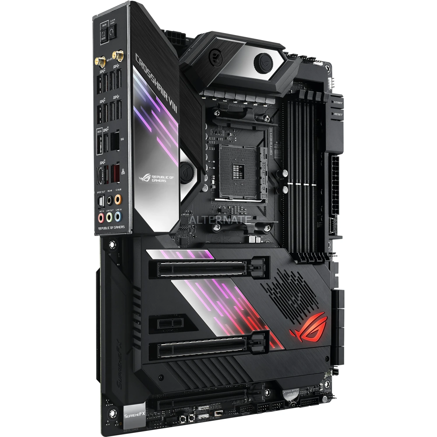 Sockel AM4 ASUS ROG CROSSHAIR VIII FORMULA, Mainboard 4 Sockel AM4 ASUS ROG CROSSHAIR VIII FORMULA, Mainboard – Bild 4