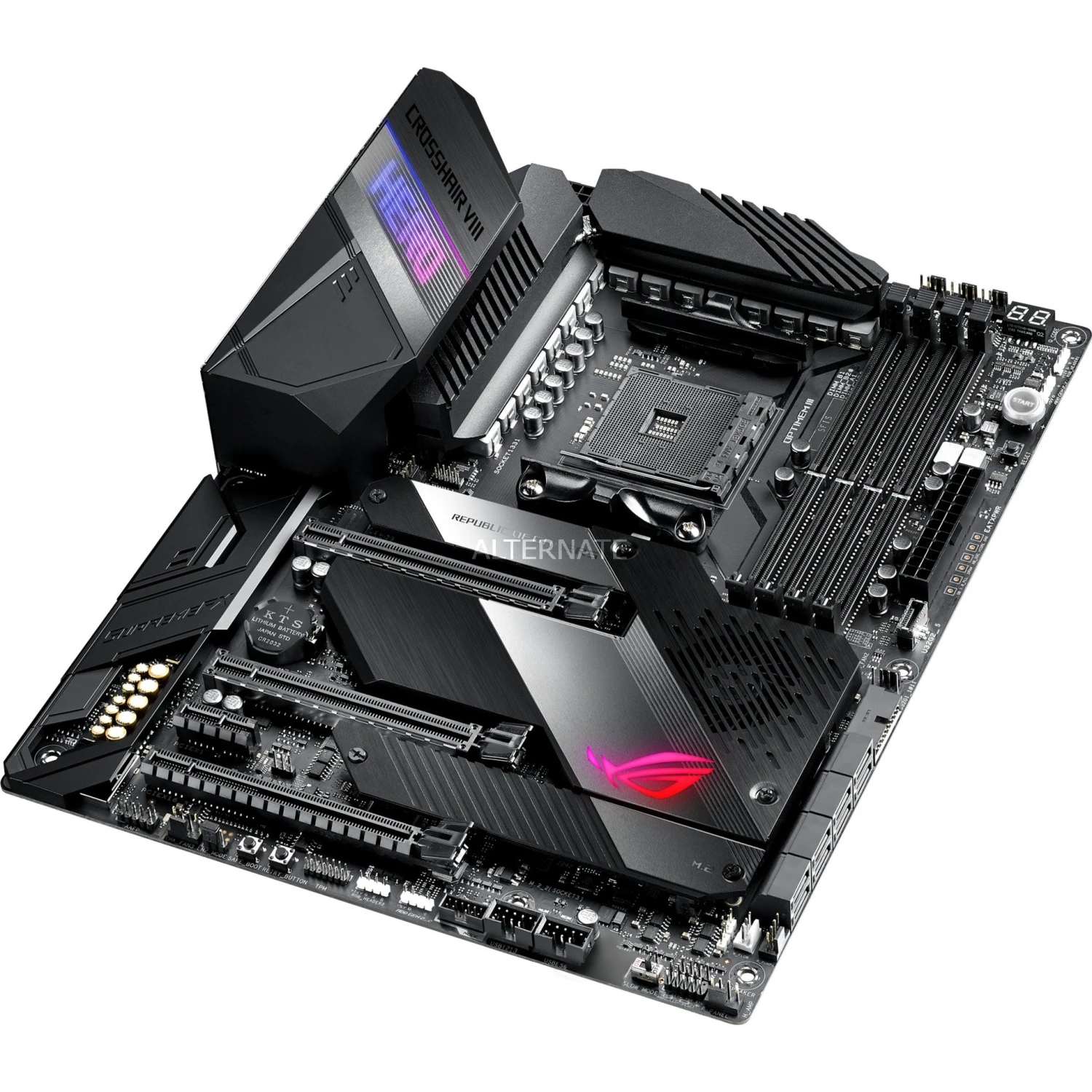 Sockel AM4 ASUS ROG CROSSHAIR VIII HERO WIFI, Mainboard 3 Sockel AM4 ASUS ROG CROSSHAIR VIII HERO WIFI, Mainboard – Bild 3