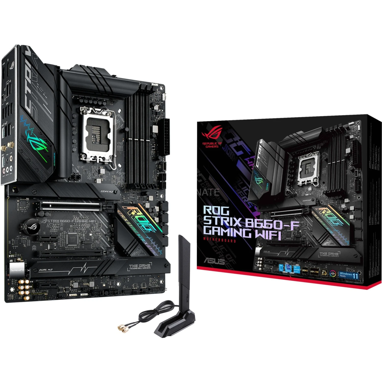 Sockel 1700 ASUS ROG STRIX B660-F GAMING WIFI, Mainboard 1 Sockel 1700 ASUS ROG STRIX B660-F GAMING WIFI, Mainboard