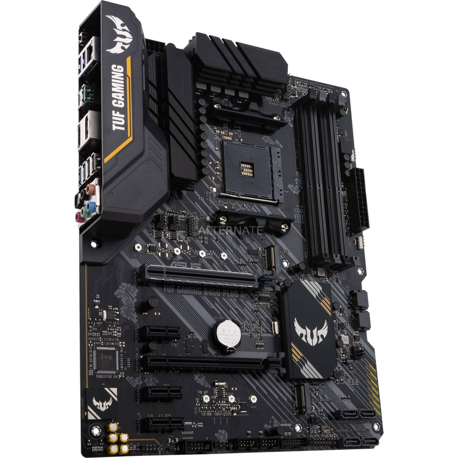 Sockel AM4 ASUS TUF GAMING B450-PLUS II, Mainboard 2 Sockel AM4 ASUS TUF GAMING B450-PLUS II, Mainboard – Bild 2