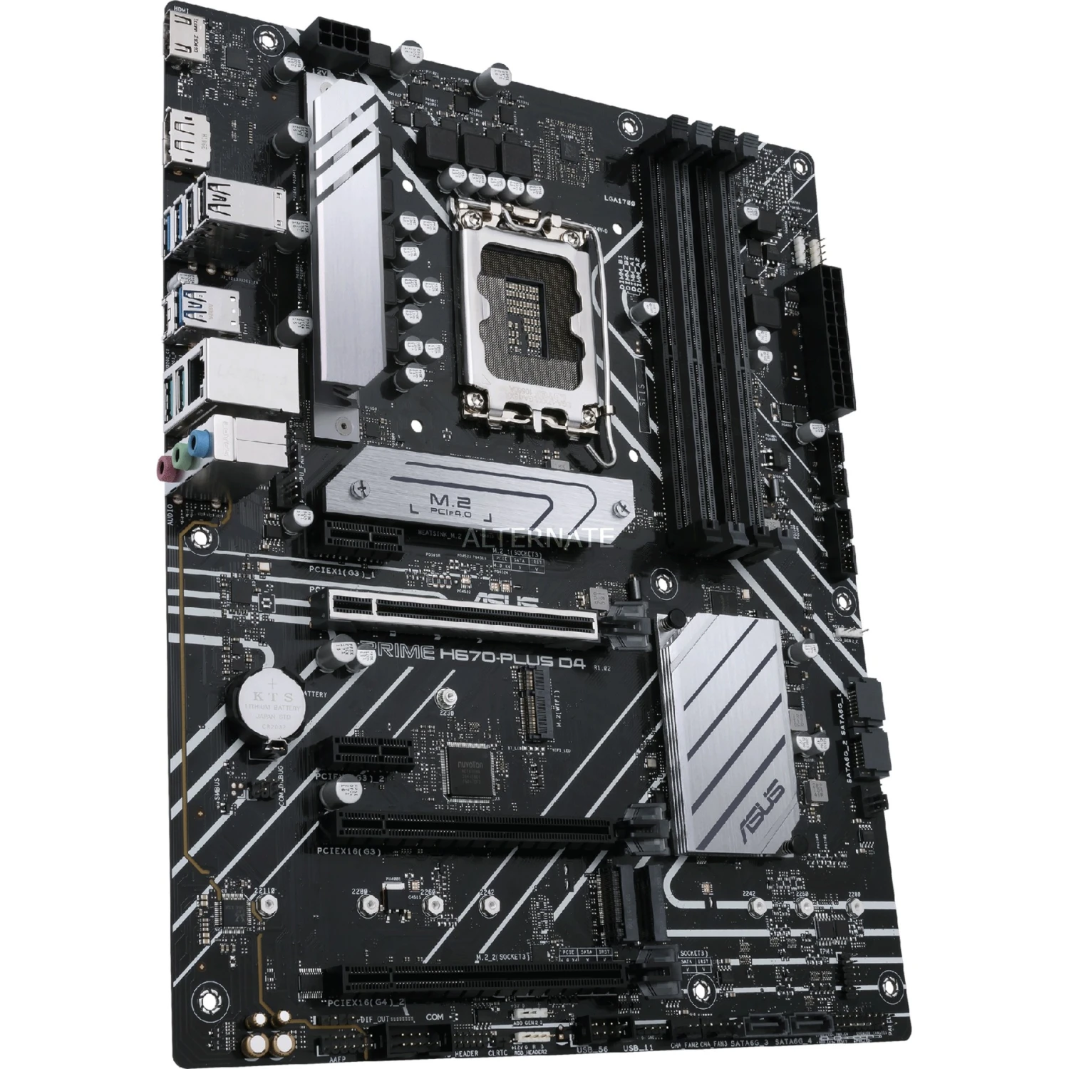 Sockel 1700 ASUS PRIME H670-PLUS D4, Mainboard 4 Sockel 1700 ASUS PRIME H670-PLUS D4, Mainboard – Bild 4