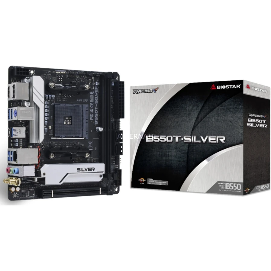 Mini-ITX Mainboards Biostar B550T-Silver V 5x, Mainboard 1 Mini-ITX Mainboards Biostar B550T-Silver V 5x, Mainboard