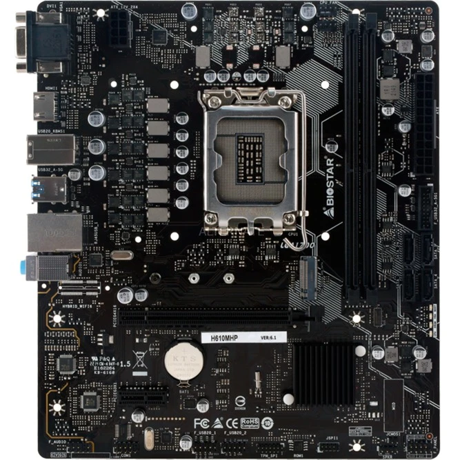 Sockel 1700 Biostar H610MHP , Mainboard 2 Sockel 1700 Biostar H610MHP , Mainboard – Bild 2