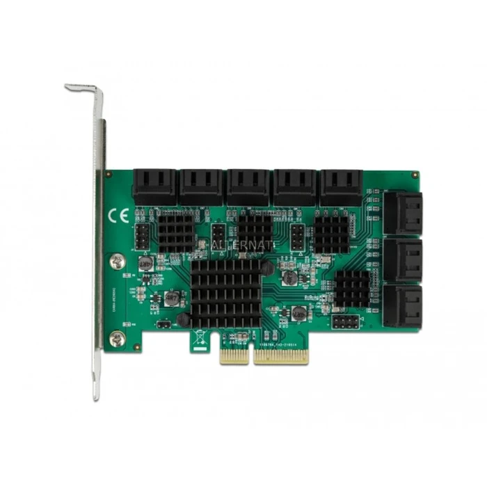 DeLOCK 16 Port SATA PCI Express X4 Karte, Controller – Bild 3