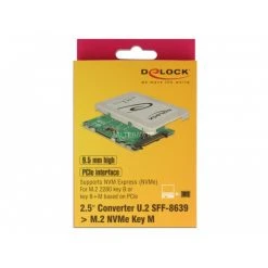 Controller DeLOCK 2.5″ Konverter U.2 SFF-8639 > M.2 NVMe Key M
