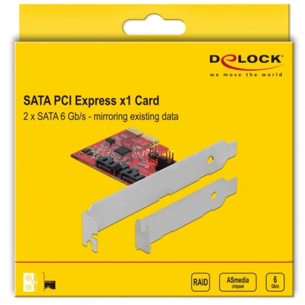 Controller DeLOCK 2 Port SATA PCI Express Karte Mit RAID 1, RAID-Karte (Spiegelung Bestehender Daten) – Bild 5