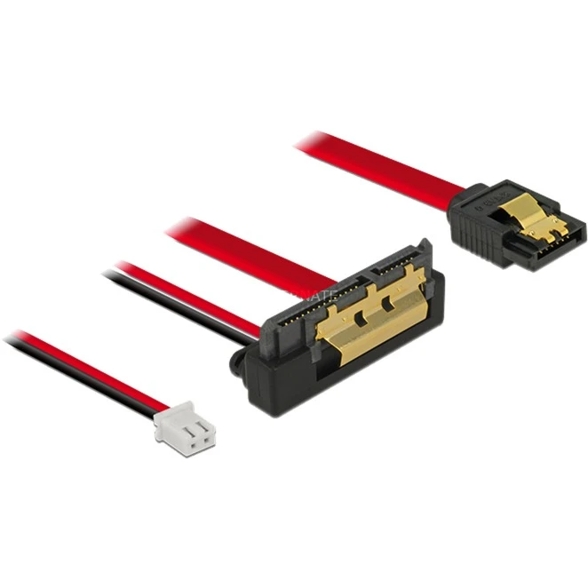 Raspberry Pi DeLOCK Adapterkabel SATA 7Pin + 2Pin > SATA 22Pin (schwarz/rot, 20cm, 22Pin-Stecker Abgewinkelt) 1 Raspberry Pi DeLOCK Adapterkabel SATA 7Pin + 2Pin > SATA 22Pin (schwarz/rot, 20cm, 22Pin-Stecker Abgewinkelt)