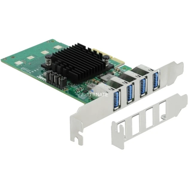 Controller DeLOCK DeLOCK PCIe X4>4x Ext. USB 3.0 Quad C.LP 1 Controller DeLOCK DeLOCK PCIe X4>4x Ext. USB 3.0 Quad C.LP