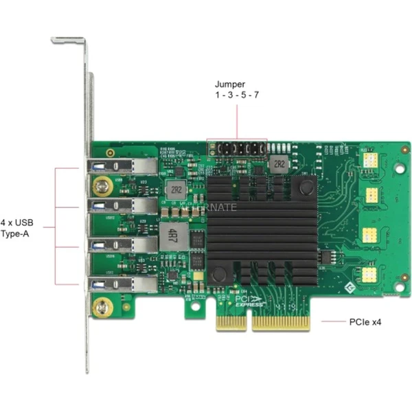 Controller DeLOCK DeLOCK PCIe X4>4x Ext. USB 3.0 Quad C.LP 4 Controller DeLOCK DeLOCK PCIe X4>4x Ext. USB 3.0 Quad C.LP – Bild 4