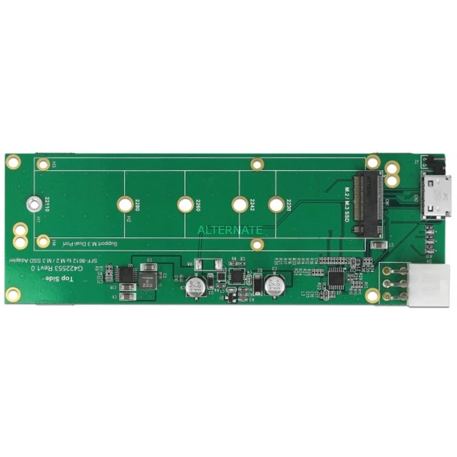 Controller DeLOCK Konverter SFF-8612> 1x M.2 Key M Slot, Adapter 2 Controller DeLOCK Konverter SFF-8612> 1x M.2 Key M Slot, Adapter – Bild 2