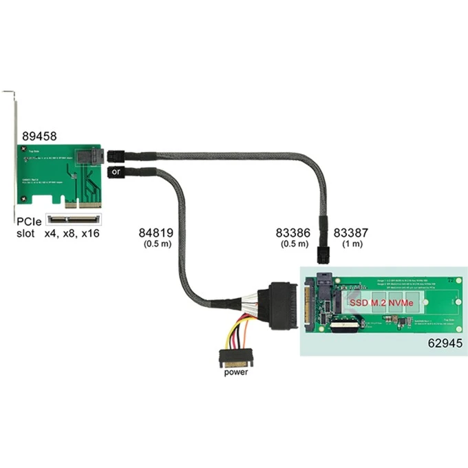 Hardware DeLOCK Konverter U.2 SFF-8639 / SFF-8643 NVMe > 1 X M.2 Key M 6 Hardware DeLOCK Konverter U.2 SFF-8639 / SFF-8643 NVMe > 1 X M.2 Key M – Bild 6