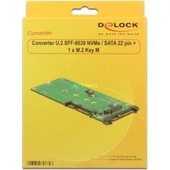 Mainboard Zubehör DeLOCK Konverter U.2 SFF>SATA /M.2 22P (mit M.2 Key M Slot) -Mainboards Verkaufsgeschäft DeLOCK Konverter U 2 SFF SATA M 2 22P@@fpuvh8 3