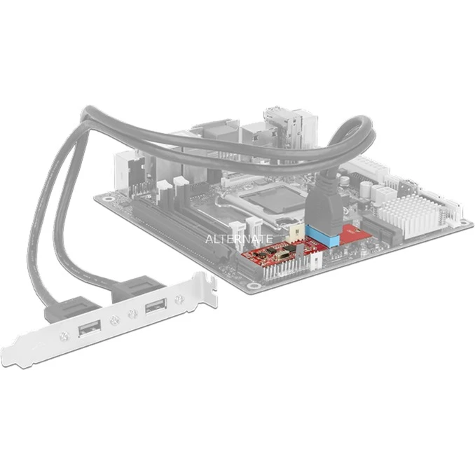 Mainboard Zubehör DeLOCK M.2 Key B+M Stecker > 1 X USB 3.0 Pfostenstecker, Konverter – Bild 4
