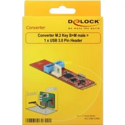 Mainboard Zubehör DeLOCK M.2 Key B+M Stecker > 1 X USB 3.0 Pfostenstecker, Konverter -Mainboards Verkaufsgeschäft DeLOCK M 2 Key B M Stecker 1 x USB 3 0 Pfostenstecker Konverter@@fpuvgu 5