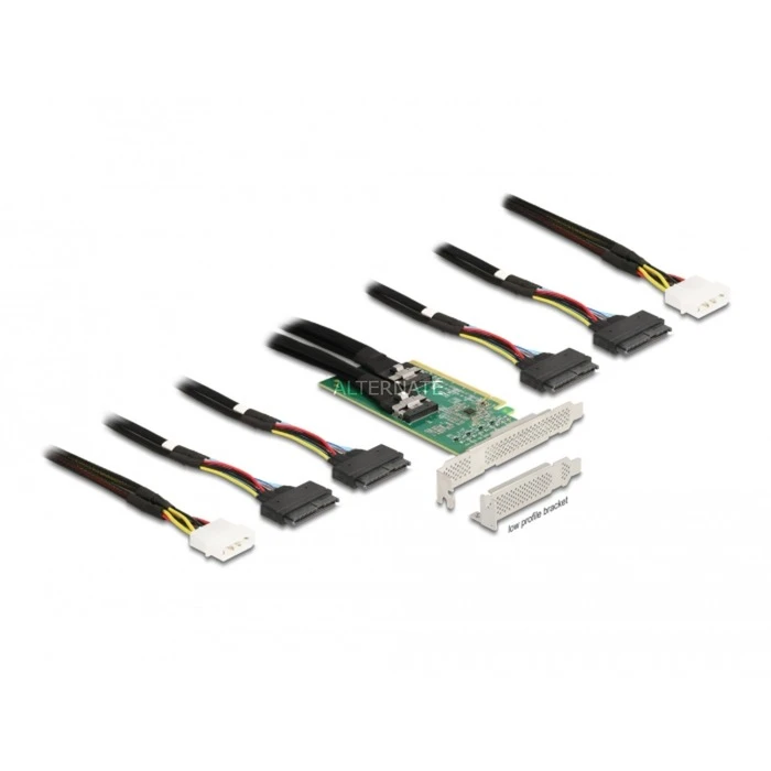 Controller DeLOCK PCI Express 4.0 X16 Karte Zu 4 X SFF-8639 NVMe – Bild 5