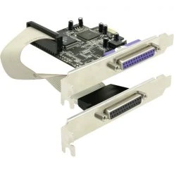 Controller DeLOCK PCI Express Karte 2x Parallel, Schnittstellenkarte (schwarz)
