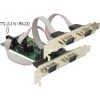 Mainboard Zubehör DeLOCK PCI Express Karte > 3 X Seriell RS-232 + 1 X TTL 3,3 V / RS-232, Schnittstellenkarte (mit Spannungsversorgung)