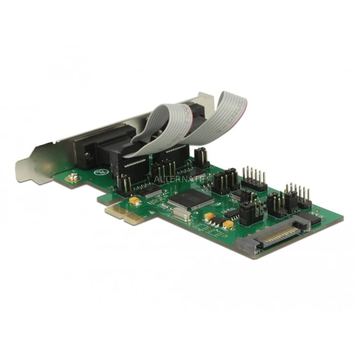 Mainboard Zubehör DeLOCK PCI Express Karte > 3 X Seriell RS-232 + 1 X TTL 3,3 V / RS-232, Schnittstellenkarte (mit Spannungsversorgung) – Bild 3