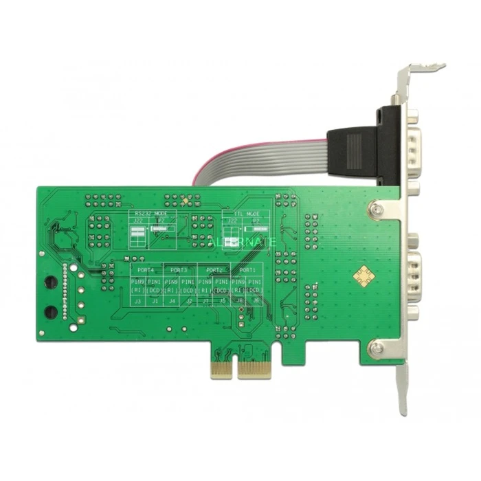 Mainboard Zubehör DeLOCK PCI Express Karte > 3 X Seriell RS-232 + 1 X TTL 3,3 V / RS-232, Schnittstellenkarte (mit Spannungsversorgung) – Bild 5