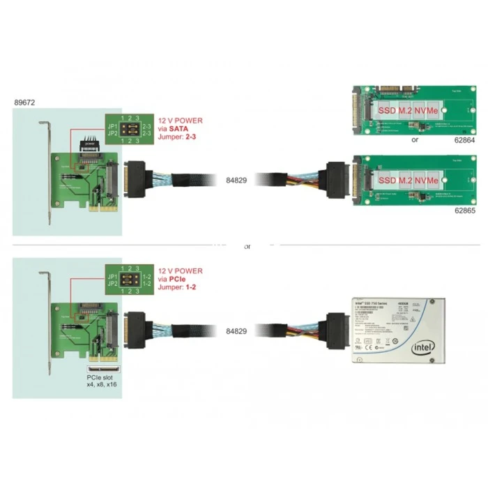 Mainboard Zubehör DeLOCK PCI Express X4 Karte > 1 X Intern U.2 NVMe SFF-8639 Buchse, Controller – Bild 4