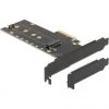 Controller DeLOCK PCI Express X4 Karte Zu 1 X Intern NVMe M.2 Key M, Schnittstellenkarte (mit Kühlkörper Und RGB LEDs)