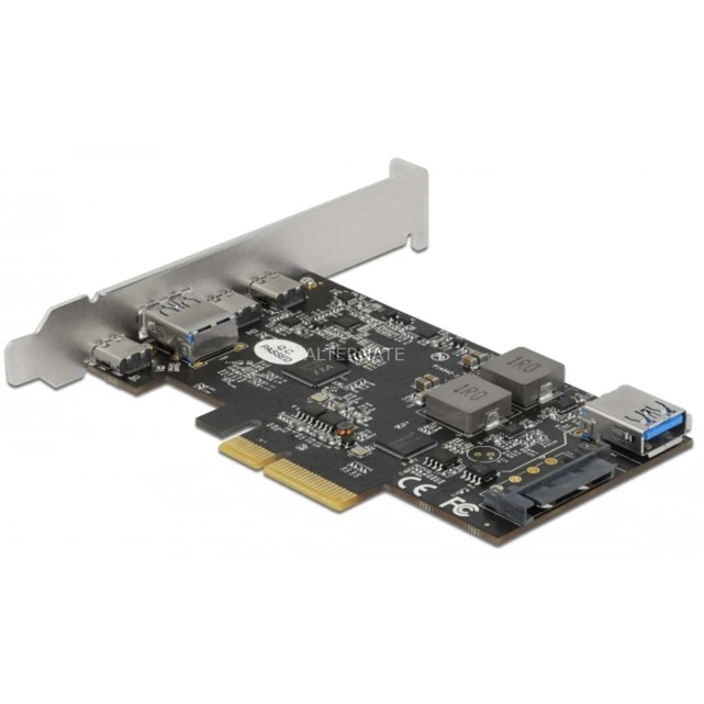 DeLOCK PCI Express X4 Karte Zu 3 X USB Type-C + 2 X USB Typ-A - SuperSpeed USB 10 Gbps - Low Profile Formfaktor, USB-Controller 3 DeLOCK PCI Express X4 Karte Zu 3 X USB Type-C + 2 X USB Typ-A - SuperSpeed USB 10 Gbps - Low Profile Formfaktor, USB-Controller – Bild 3