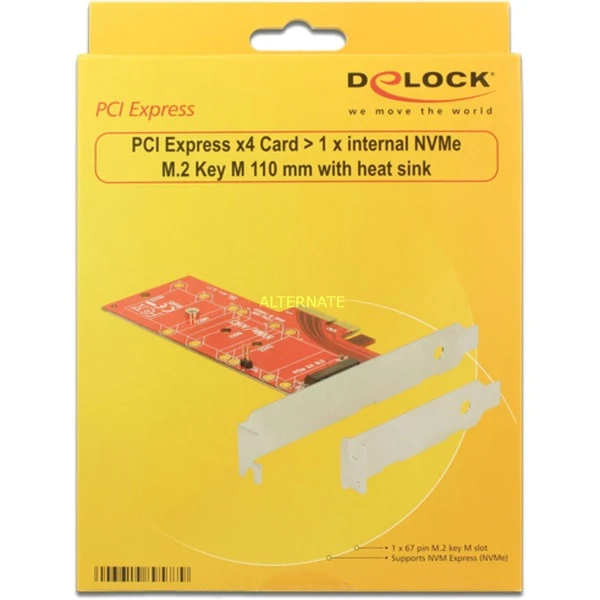 Mainboard Zubehör DeLOCK PCIe>1x M.2 110mm M.Kühlkörper, Controller – Bild 5