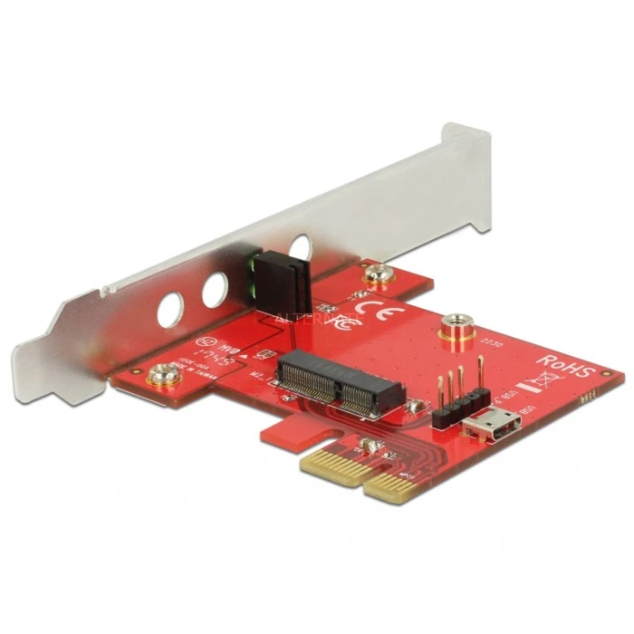Controller DeLOCK PCIe Karte > 1x Intern M.2 E Low Profile, WLAN-Adapter – Bild 2