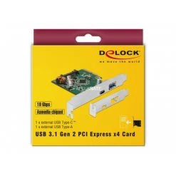 DeLOCK PCIe >1x USB C + 1x USB A, USB-Controller -Mainboards Verkaufsgeschäft DeLOCK PCIe 1x USB C 1x USB A USB Controller@@fpuvh02f 4