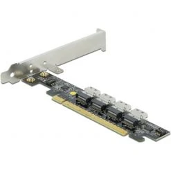 Controller DeLOCK PCIe X16 Karte Zu 4 X Intern SFF-8654 4i NVMe - Bifurcation, Schnittstellenkarte -Mainboards Verkaufsgeschäft DeLOCK PCIe x16 Karte zu 4 x intern SFF 8654 4i NVMe Bifurcation Schnittstellenkarte@@fpuvh03b 2