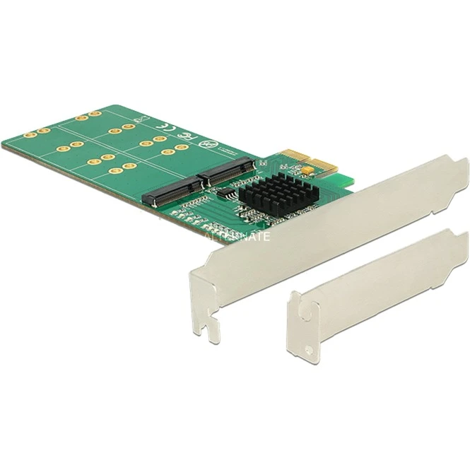 Controller DeLOCK PCIe X2>4x M2 Key B Low Profile, Adapter – Bild 4