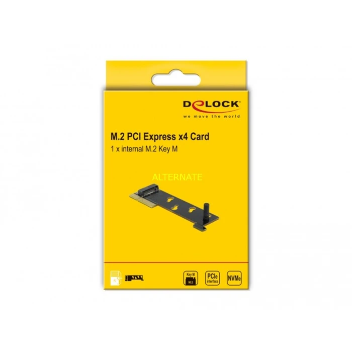 Controller DeLOCK PCIe X4 Karte>1x NVMe M.2 Key M, Schnittstellenerweiterung 5 Controller DeLOCK PCIe X4 Karte>1x NVMe M.2 Key M, Schnittstellenerweiterung – Bild 5