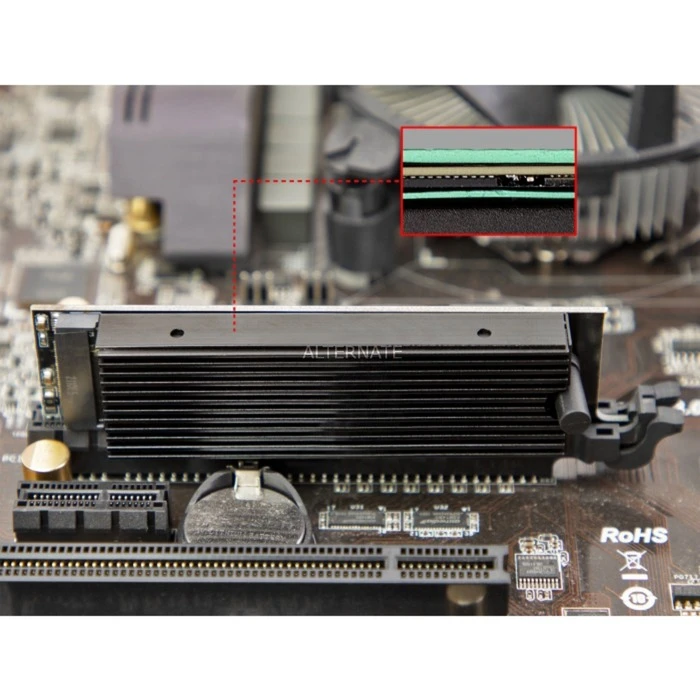 Controller DeLOCK PCIe X4 Karte>1x NVMe M.2 Key M, Schnittstellenerweiterung 6 Controller DeLOCK PCIe X4 Karte>1x NVMe M.2 Key M, Schnittstellenerweiterung – Bild 6