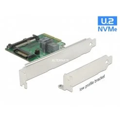 Controller DeLOCK PCIe X4 U.2 NVMe-1xSFF-8643 4i, Adapter (silber)