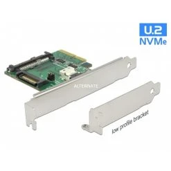 Controller DeLOCK PCIe X4 U.2 NVMe-1xSFF-8654 4i, Adapter (silber)