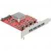 DeLOCK PCIe X4 > 4x Extern USB-A 3.2 Gen 2, USB-Controller